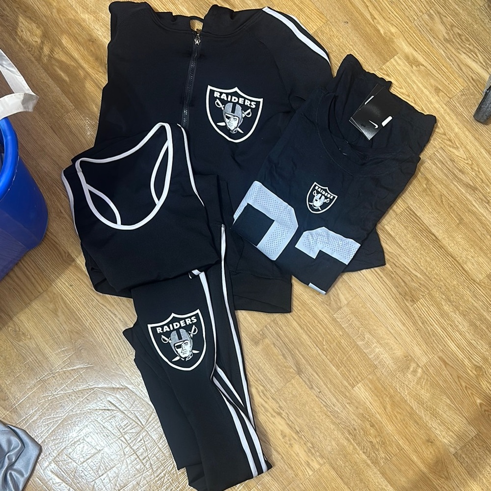 Raiders Black and White Athletic Set